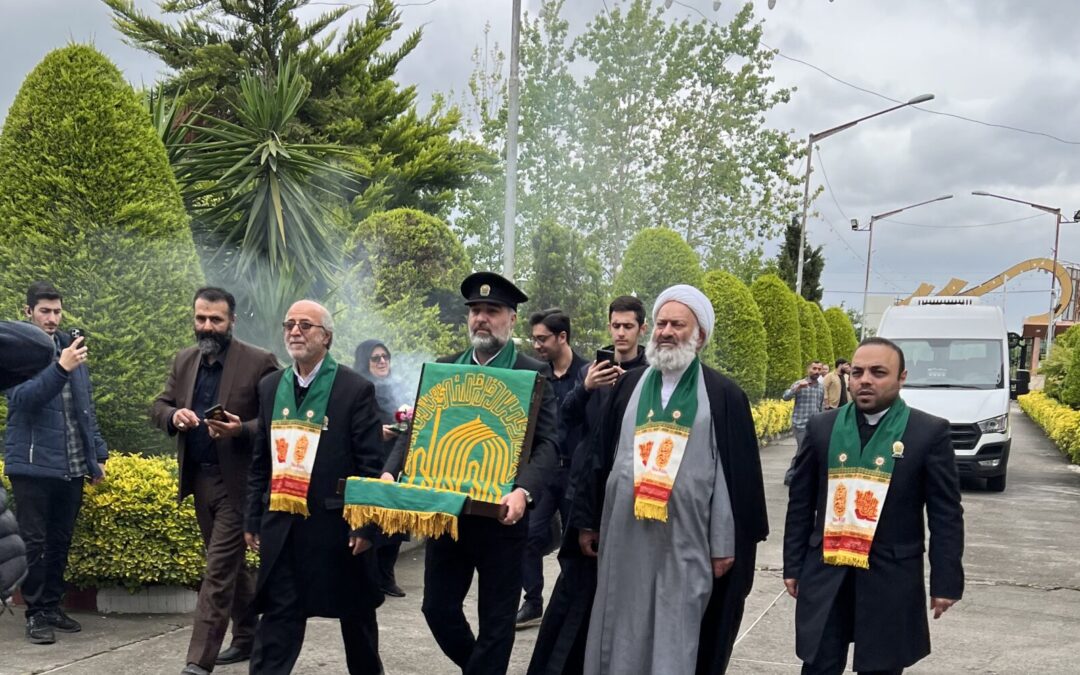 میلاد با سعادت حضرت امام رضا (ع) و بازدید خادمان حرم مطهر رضوی از آسایشگاه معلولین فرشتگان غرب گیلان